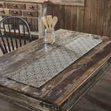 Custom House Black Tan Jacquard Runner 12x48
