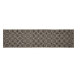Custom House Black Tan Jacquard Runner 12x48