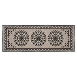 Custom House Black Tan Jacquard Polyester Bathmat 17x48
