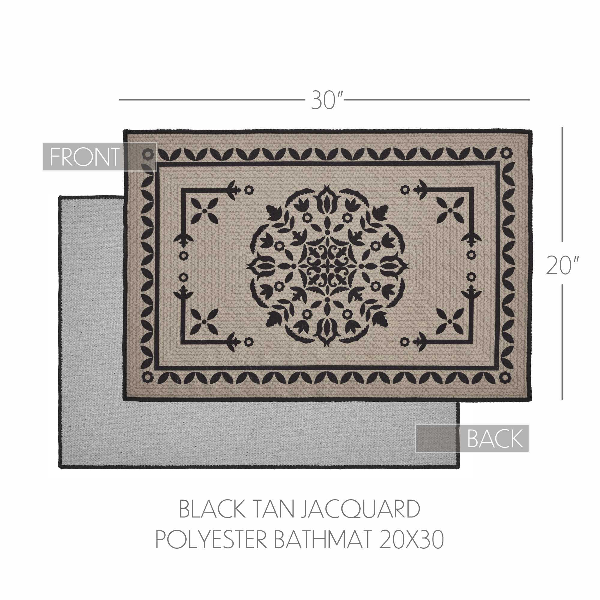 VHC Brands Custom House Jacquard Bathmat - Thumbnail 5