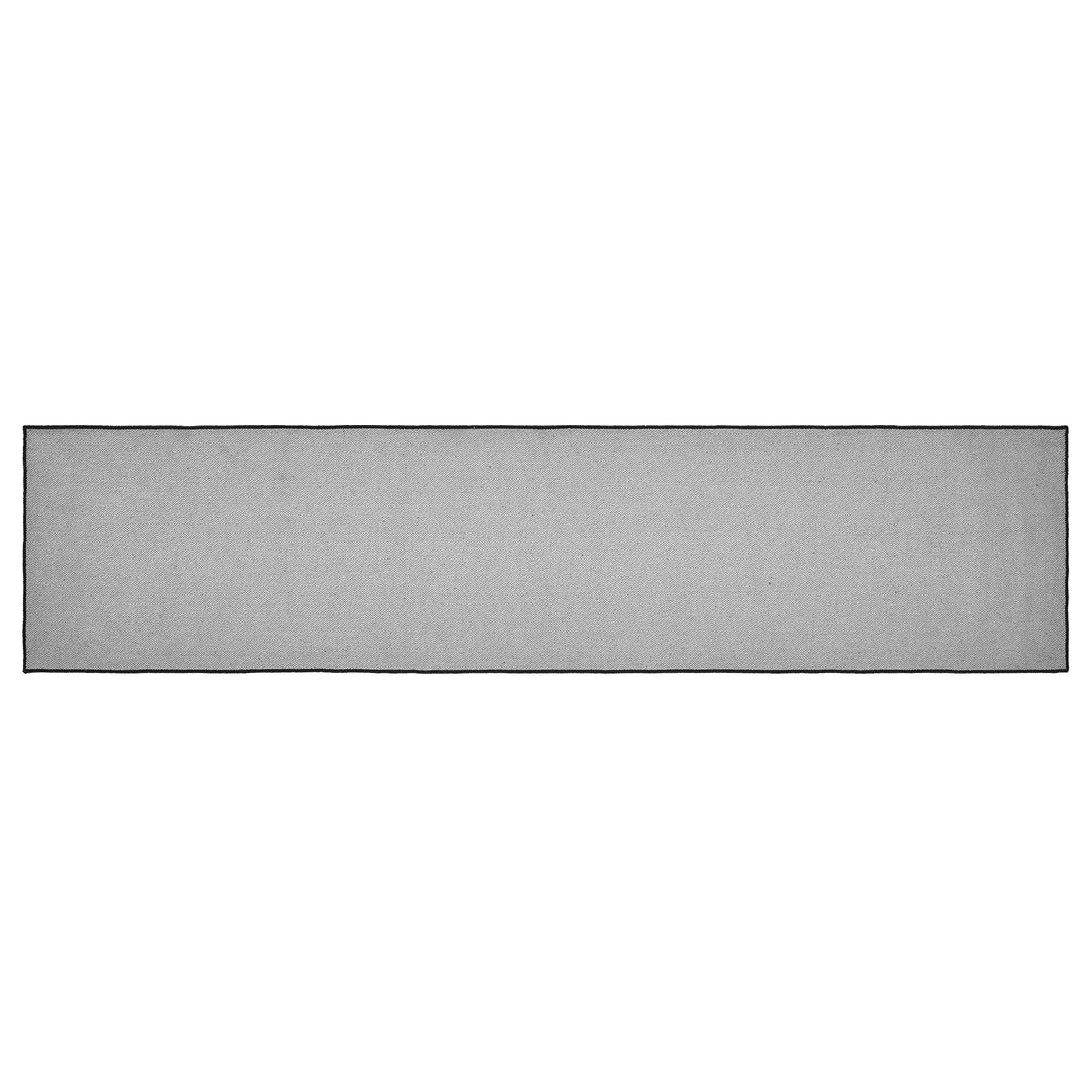 Custom House Black Tan Jacquard Polyester Rug/Runner Rect 22x96