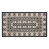 Custom House Black Tan Jacquard Polyester Rug Rect 27x48