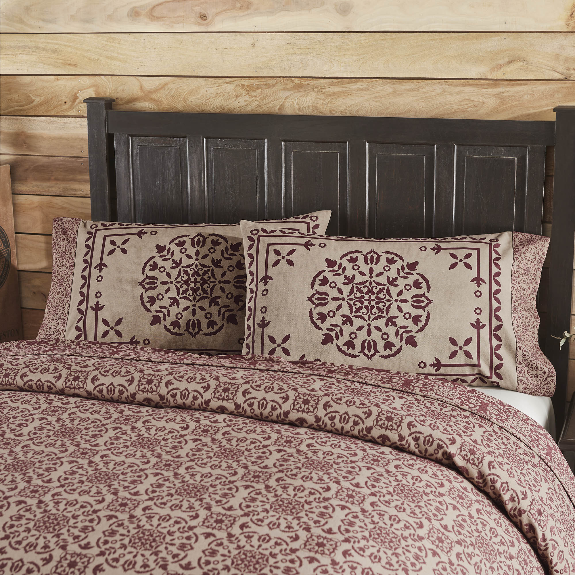 VHC Brands Custom House Jacquard Pillow Case - Thumbnail 2