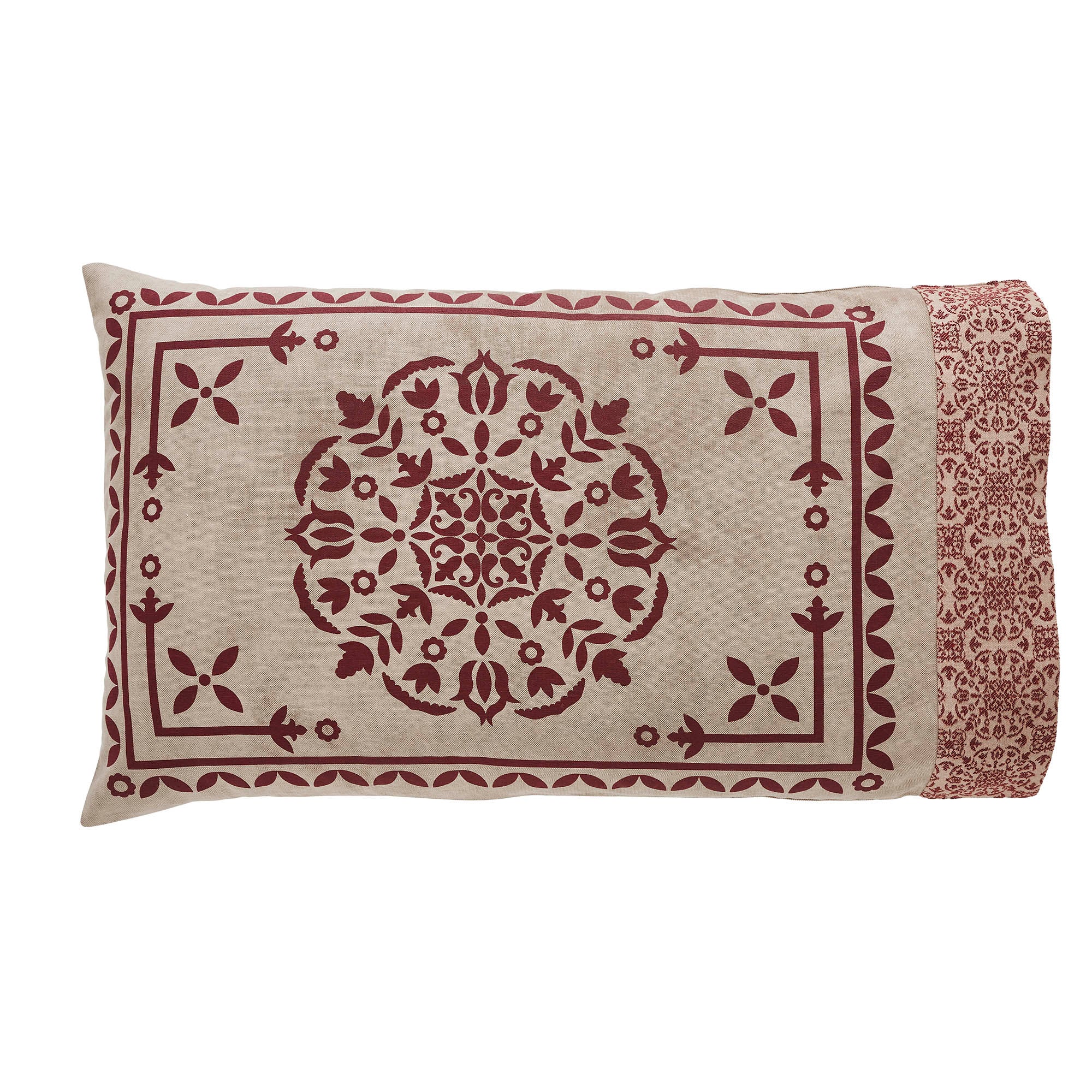 VHC Brands Custom House Jacquard Pillow Case - Thumbnail 3