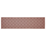 Custom House Burgundy Tan Jacquard Runner 12x48