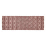 Custom House Burgundy Tan Jacquard Runner 12x36