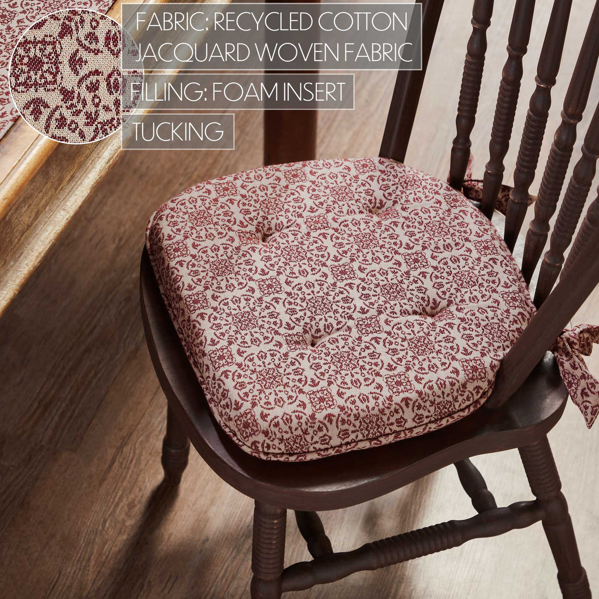Custom House Jacquard 16.5x18 Inch Chair Pad