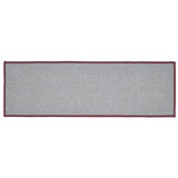 Custom House Burgundy Tan Jacquard Polyester Stair Tread Rect Latex 8.5x27