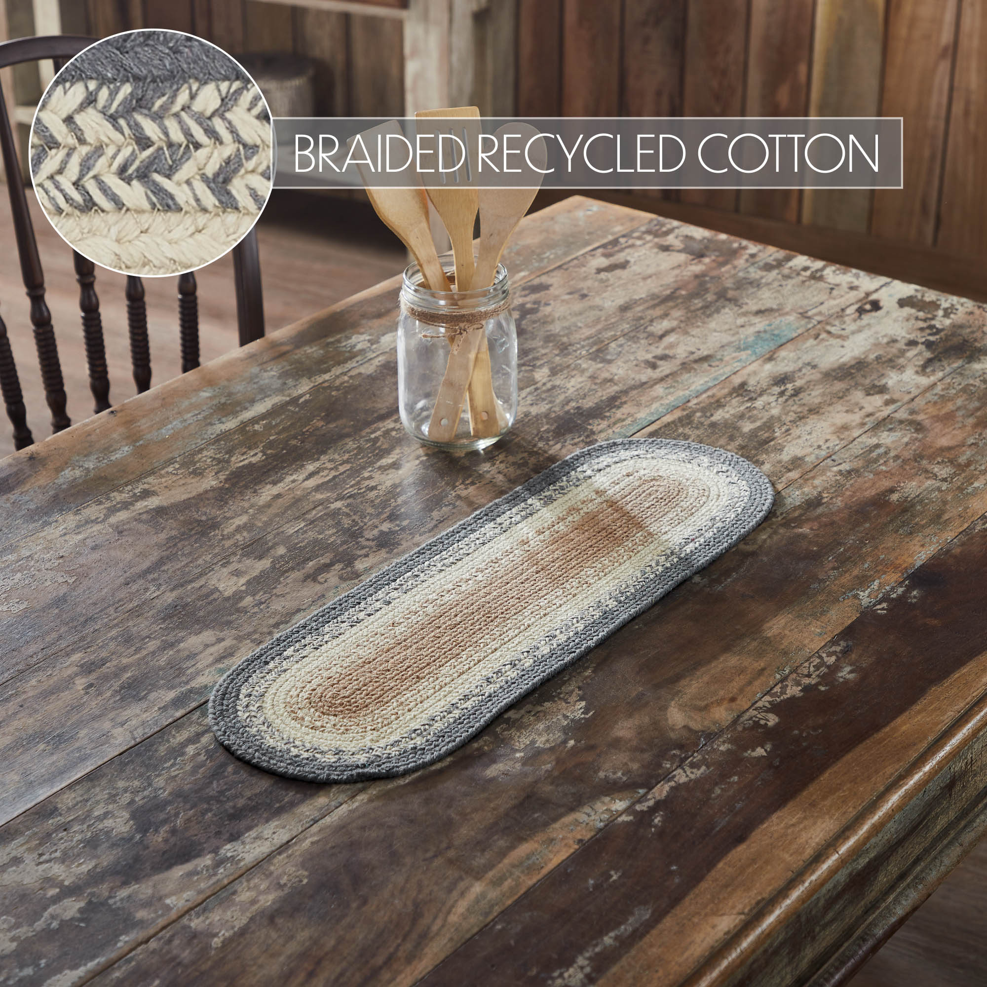 Finders Keepers Oval Runner 8x24 – VHC Brands Home Decor