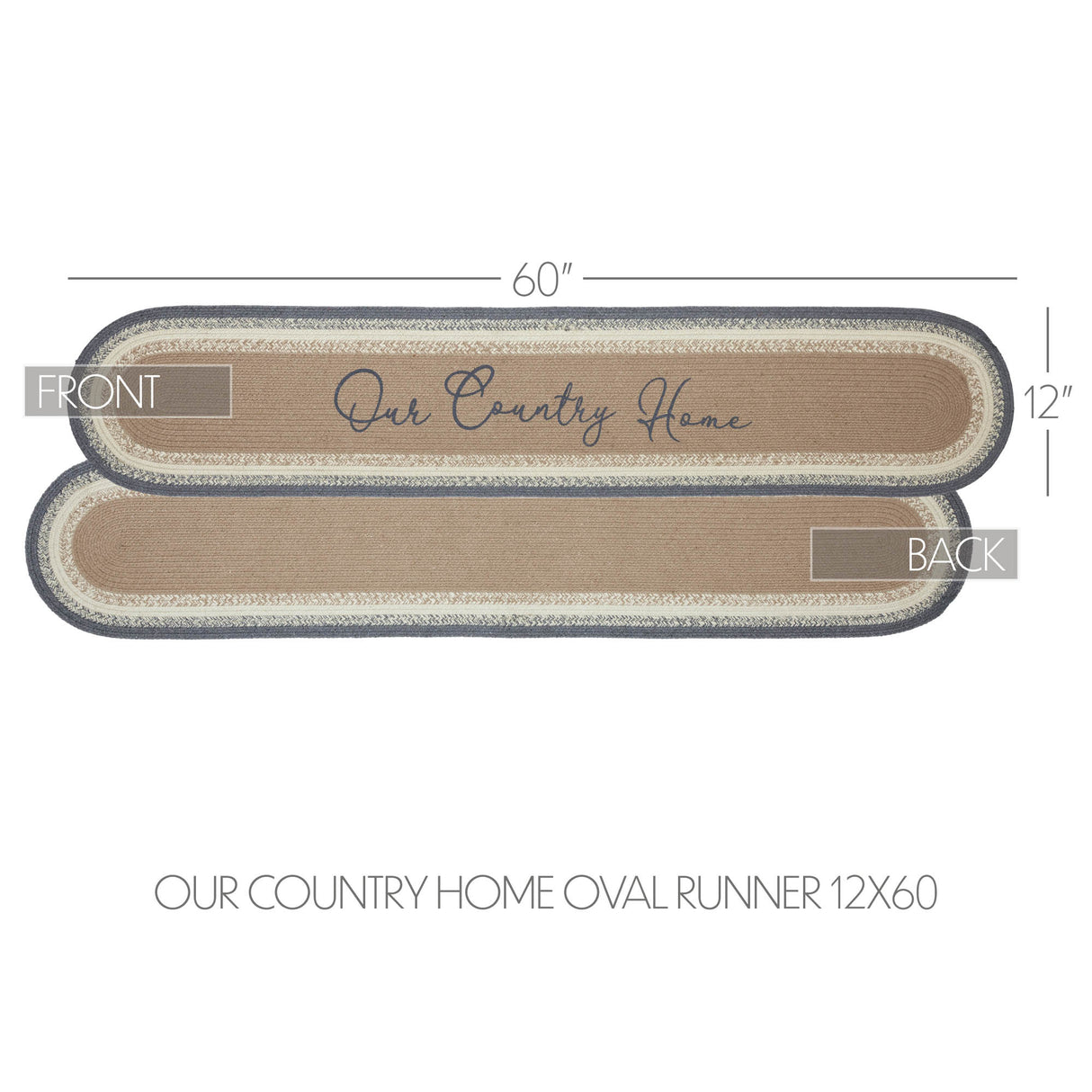 Finders Keepers Our Country Home Oval Runner 12x60