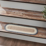 Finders Keepers Jute Stair Tread Oval Latex 8.5x27, Set of 7
