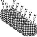 Annie Buffalo Check Ruffled Chair Pad 16.5x18
