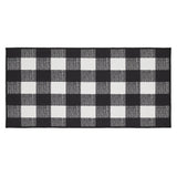 VHC Brands Annie Buffalo Check Country Black 2 Piece Rug Set, 17x36 and 17x48