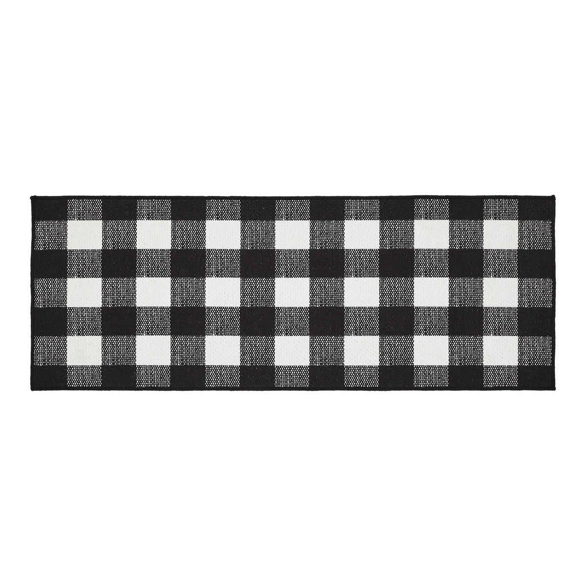 Country Check Rugs VHC Brands Annie Buffalo Check Country Black 2 Piece Rug Set, 17x36 an ...