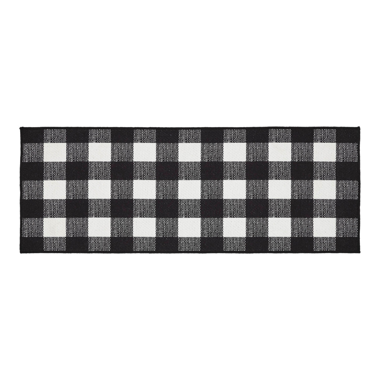 VHC Brands Annie Buffalo Check Country Black 2 Piece Rug Set, 17x36 and 17x48