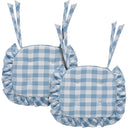 Annie Buffalo Check Ruffled Chair Pad 16.5x18
