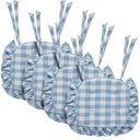 Annie Buffalo Check Ruffled Chair Pad 16.5x18