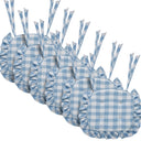 Annie Buffalo Check Ruffled Chair Pad 16.5x18