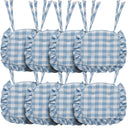 Annie Buffalo Check Ruffled Chair Pad 16.5x18