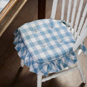 Annie Buffalo Check Ruffled Chair Pad 16.5x18