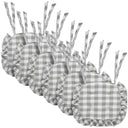 Annie Buffalo Check Ruffled Chair Pad 16.5x18
