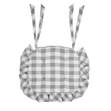 Annie Buffalo Check Ruffled Chair Pad 16.5x18