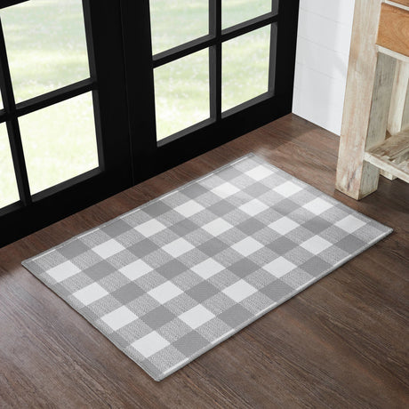 84734-Annie-Buffalo-Check-Grey-Indoor/Outdoor-Rug-Rect-24x36-image-1