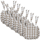 Annie Buffalo Check Ruffled Chair Pad 16.5x18