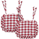 Annie Buffalo Check Ruffled Chair Pad 16.5x18