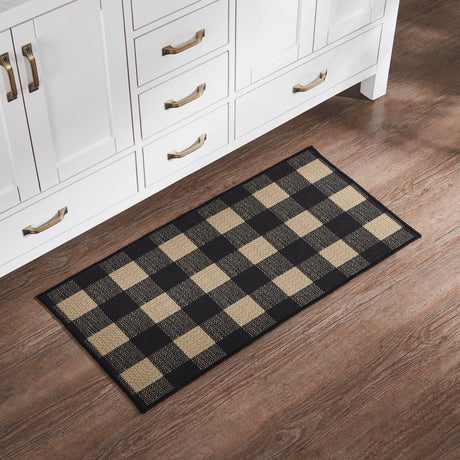 84757-Black-Check-Indoor/Outdoor-Rug-Rect-17x36-image-2