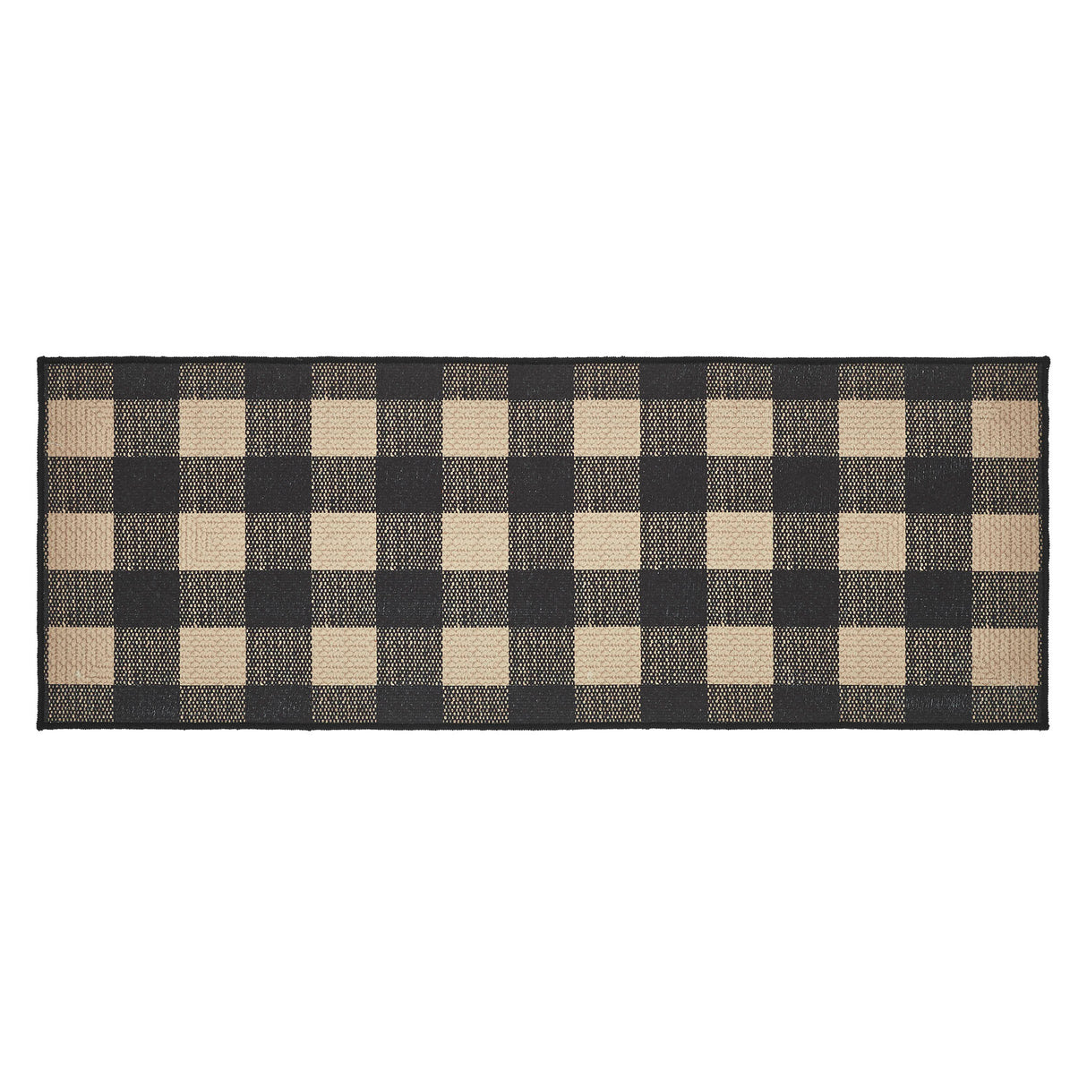 84758-Black-Check-Indoor/Outdoor-Rug-Rect-17x48-image-4