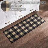VHC Brands Black Check 2 Piece Rug Set, 17x36 and 17x48