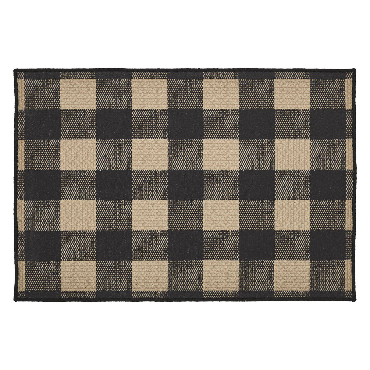 84759-Black-Check-Indoor/Outdoor-Rug-Rect-20x30-image-3