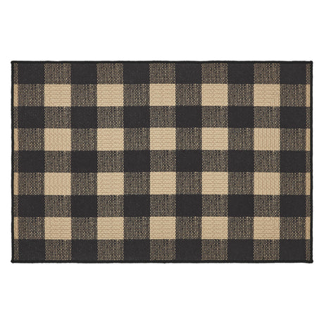 84760-Black-Check-Indoor/Outdoor-Rug-Rect-24x36-image-3