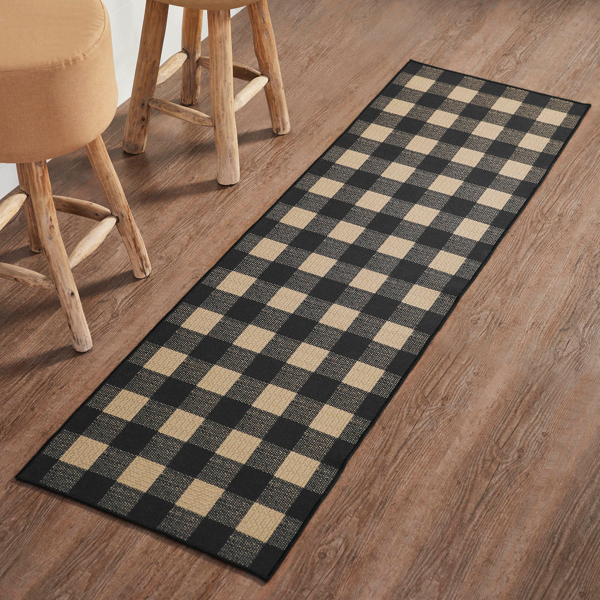 84761-Black-Check-Indoor/Outdoor-Rug/Runner-Rect-22x78-image-2