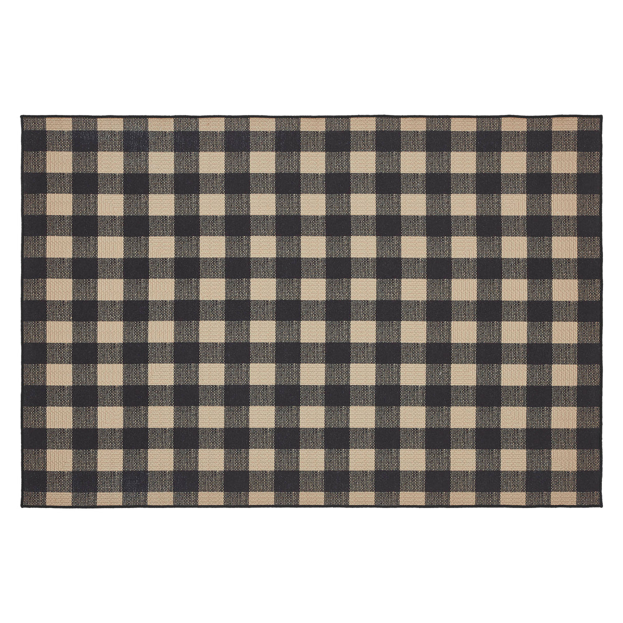 84764-Black-Check-Indoor/Outdoor-Rug-Rect-48x72-image-3