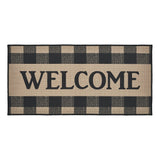 84767-Black-Check-Welcome-Indoor/Outdoor-Rug-Rect-17x36-image-3