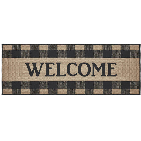 84768-Black-Check-Welcome-Indoor/Outdoor-Rug-Rect-17x48-image-3