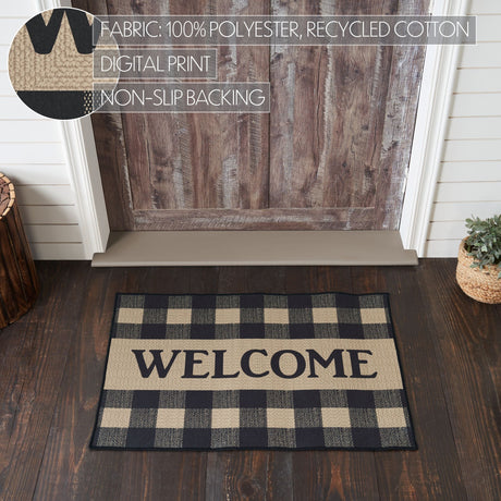 84769-Black-Check-Welcome-Indoor/Outdoor-Rug-Rect-24x36-image-7