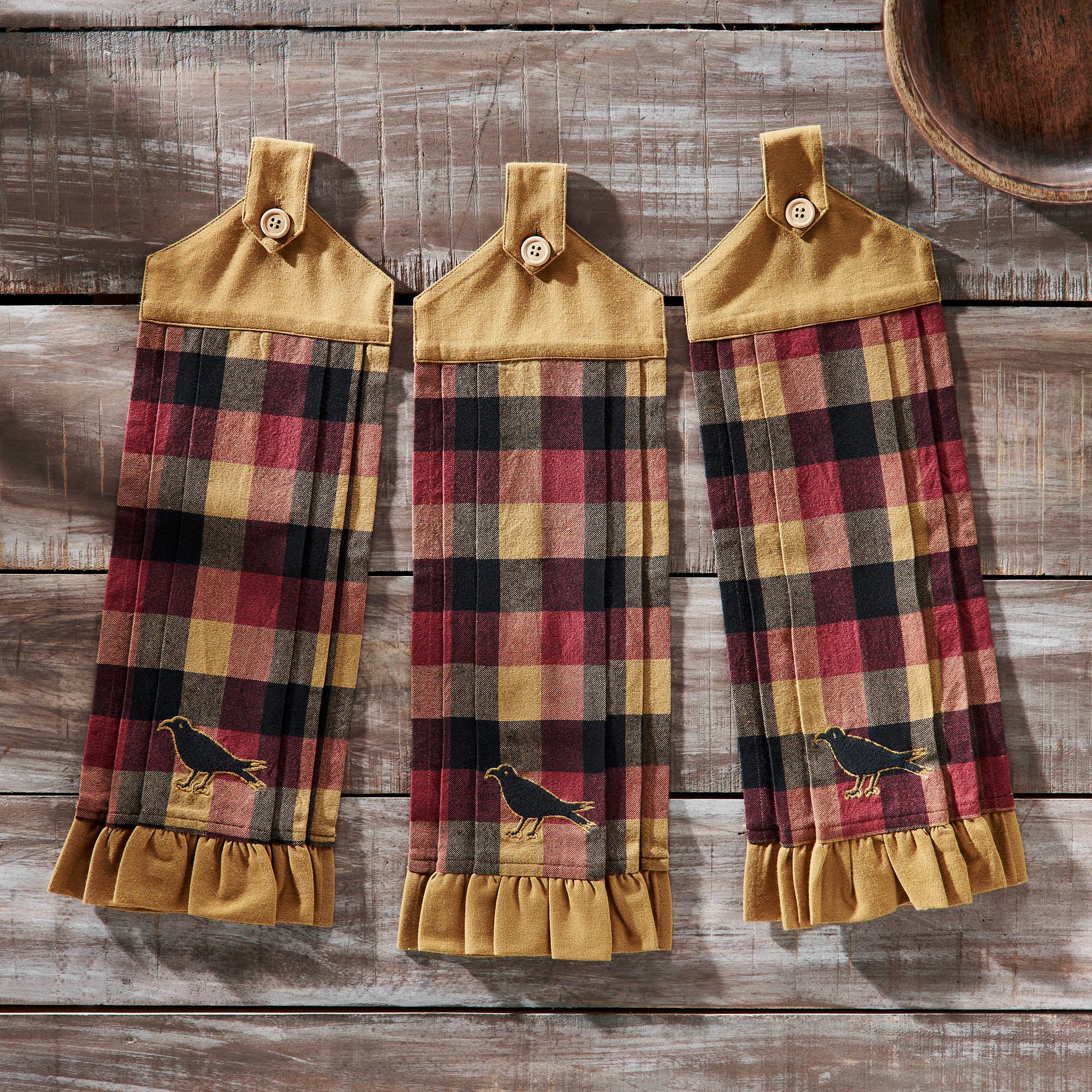 Heritage Farms Primitive Check Tea Towel - Thumbnail 4
