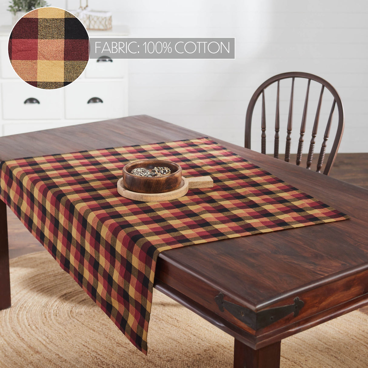 84786-Heritage-Farms-Primitive-Check-Table-Topper-40x40-image-6