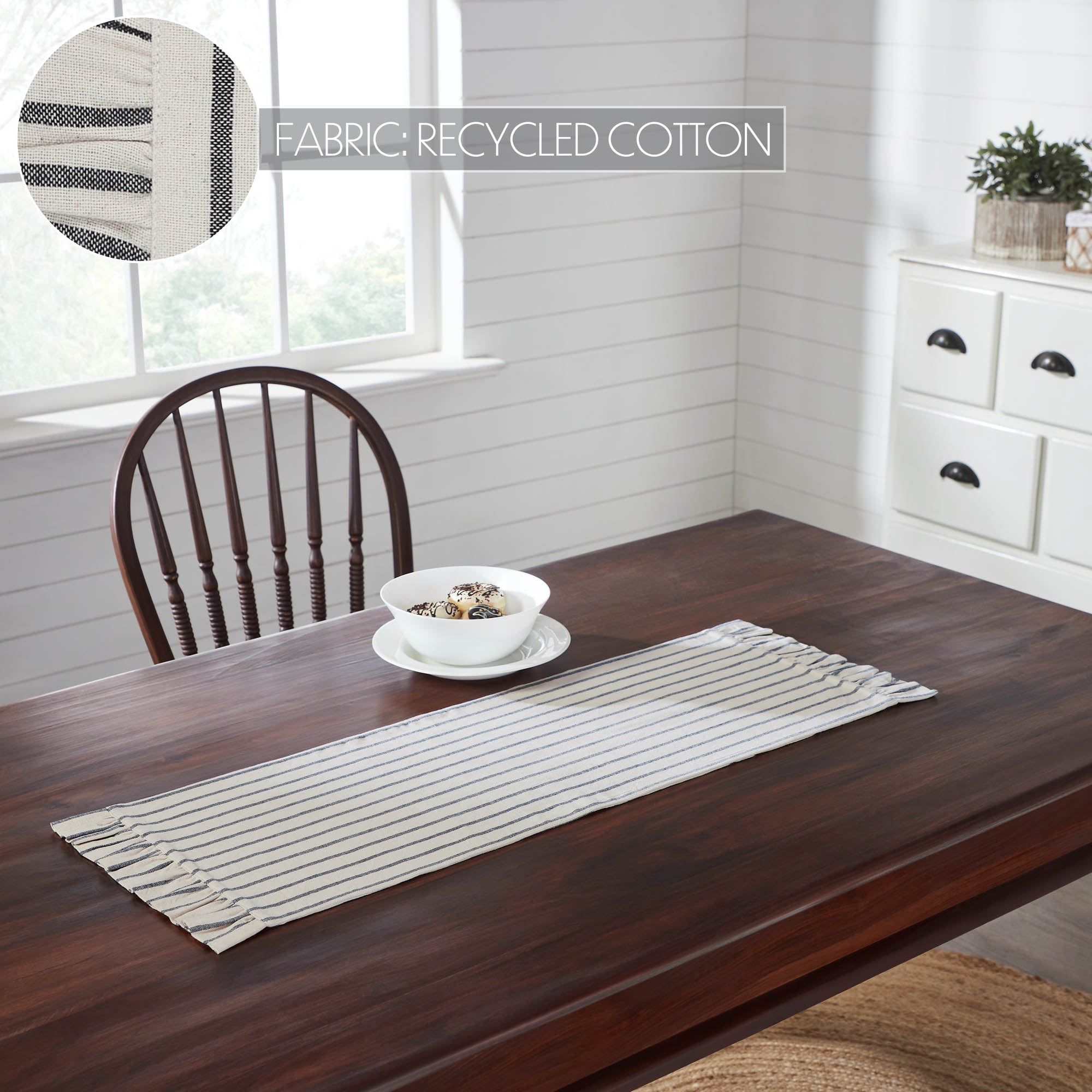 VHC Brands Kaila Ticking Stripe Runner - Thumbnail 3
