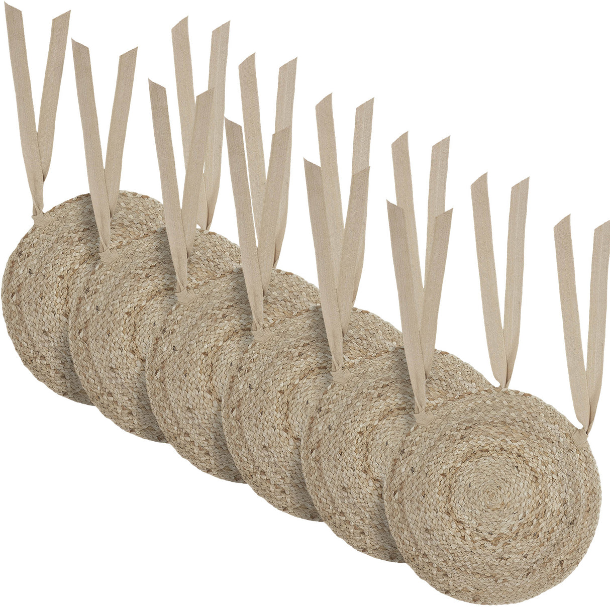 Natural Jute 15 Inch Chair Pad