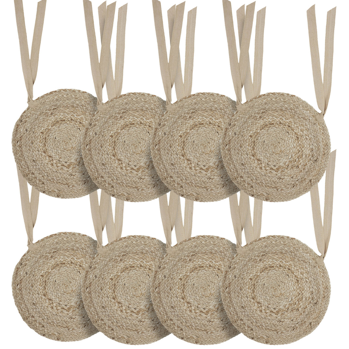 Natural Jute 15 Inch Chair Pad