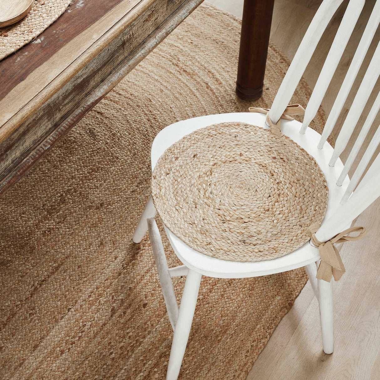 Natural Jute 15 Inch Chair Pad