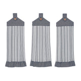 VHC Brands Sawyer Mill Blue 7PC Set 2 Oven Mitts 2 Pot Holders and 3 Tea Towels