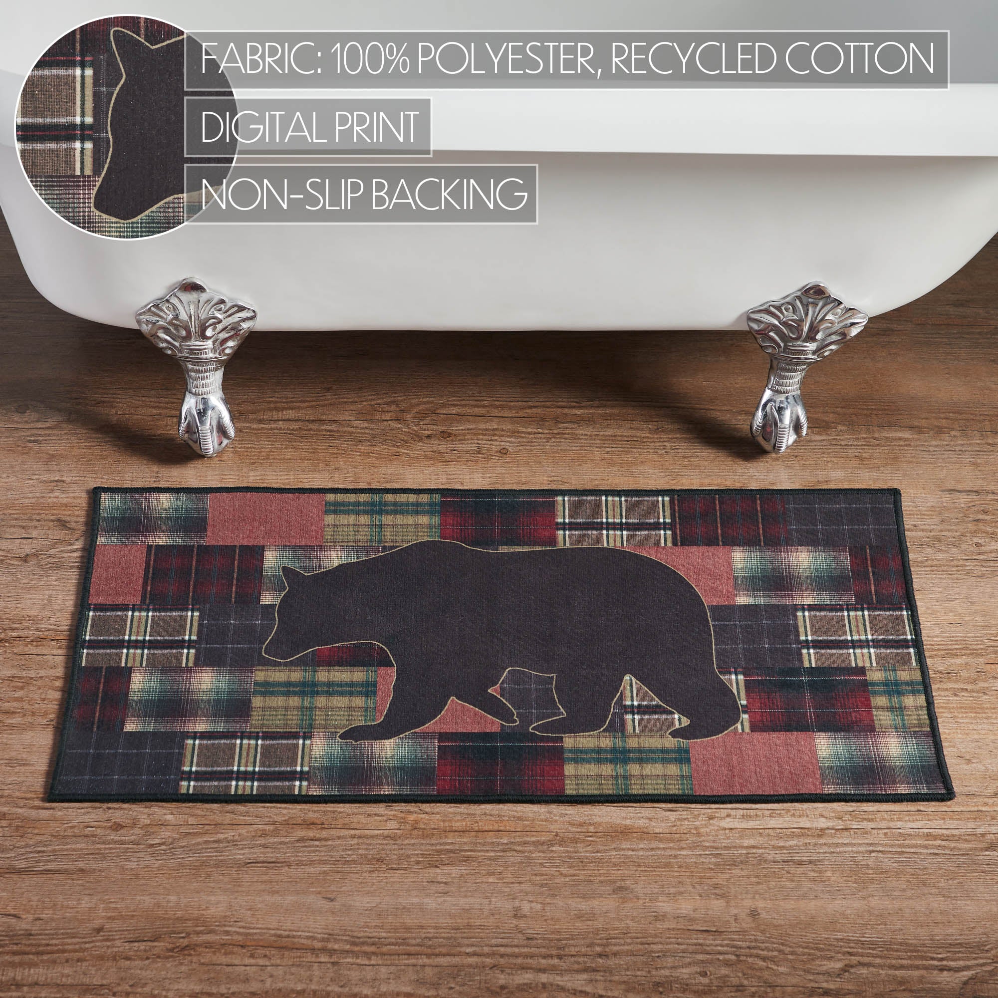 VHC Brands Wyatt Bear Bathmat - Thumbnail 5