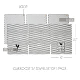 Down Home Our Roost Tea Towel Set of 3 19x28