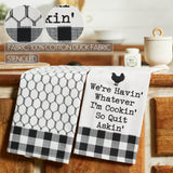 Down Home Whatever I'm Cookin Tea Towel Set of 2 19x28