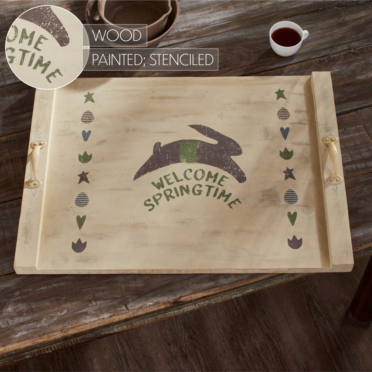 Welcome Springtime Noodle Board 21.5x29.5